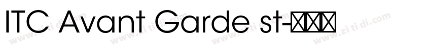 ITC Avant Garde st字体转换